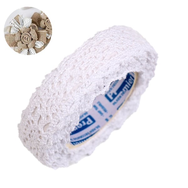 Bred Spetskant Vintage Spetsband Virkad Spets Vågig Kant för Bröllop Bröllopsdekoration Julkit DIY Sömnad Hantverksmaterial