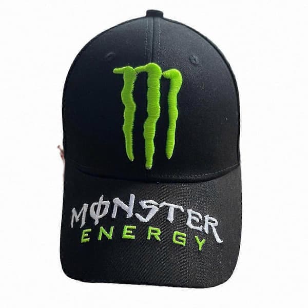 MONSTER ENERGY Broderet Driver Cap Sort Stil 1