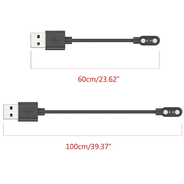 Ladebase for klokke, ladekabel for klokke 60cm
