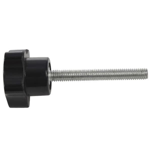 6 stk. M6 X 50 mm låsende stjerneformet plasthode hann-gjenge knottegrep