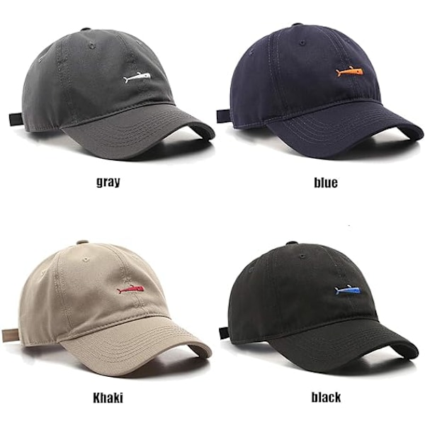 Baseball-lippis Polo-tyyliin, Klassinen Urheilullinen Rentoutunut Yksinkertainen Auringonhattu, Yksivärinen Säädettävä Baseball-lippis Black