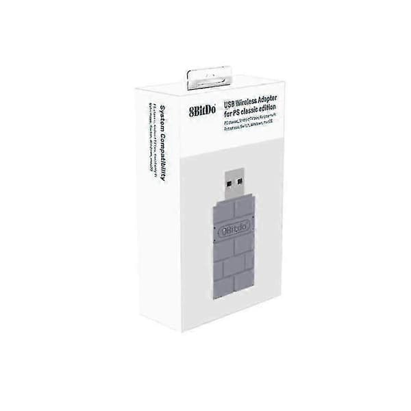 8BitDo Trådløs Bluetooth USB-mottakeradapter Kompatibel med Windows, Mac, Raspberry Pi og Nintendo Switch