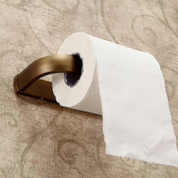 Toalettpapirholder, antikk messing