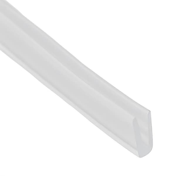 2 meter U-kanal gummikantforsegling Dusjdørglass Slitesterk tetningstape Kantbeskyttelse Værlist Flere størrelser 10x6mm