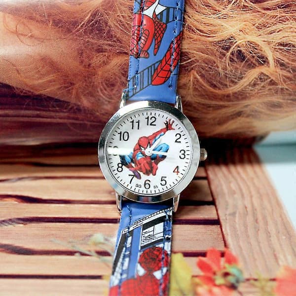 Barneklokke Gutter Spiderman Quartz Armbåndsur Black