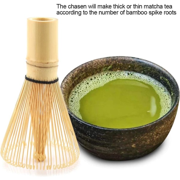 Tevisp, Naturlig Bambu Tevisp Chasen Förbereder Matcha Pulver Borste Verktyg 72 Prongs