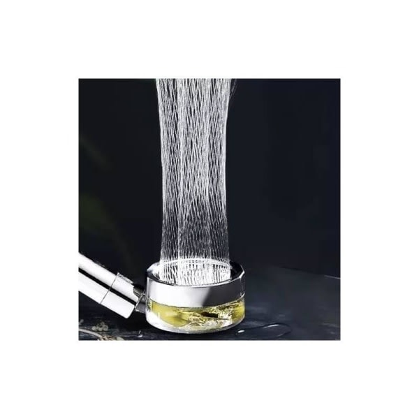 Booster Duschmunstycke med Propeller (med Filter) - Turbo Silver