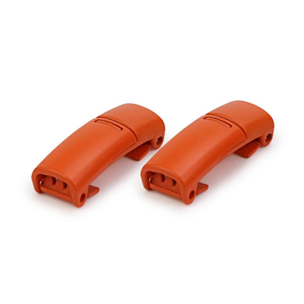 2 stk Late Magnetiske Metall Skolisser Spenne Lace-Free Skolisser Spenne Knapper Barn Voksen - SNNGV Orange