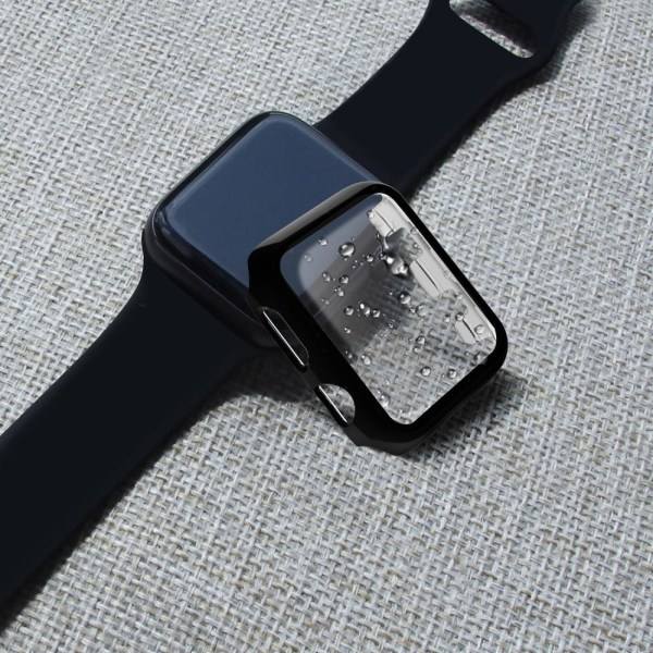 Karkaistu lasi suoja Apple Watch 40 mm - Kiiltävä musta Musta Musta