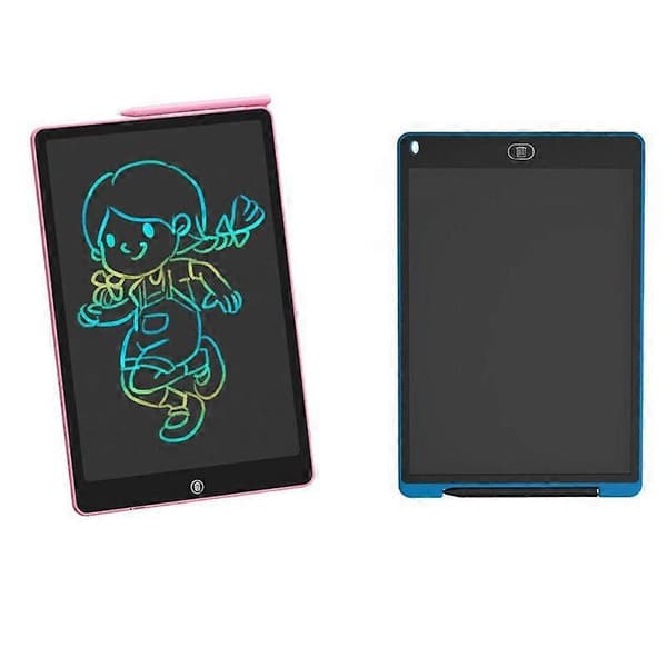 12-tommers LCD tegnetavle til børn, skrive- og tegnetablet, computer, sletbar notesblok, graffiti-tavle til børn og voksne Blue