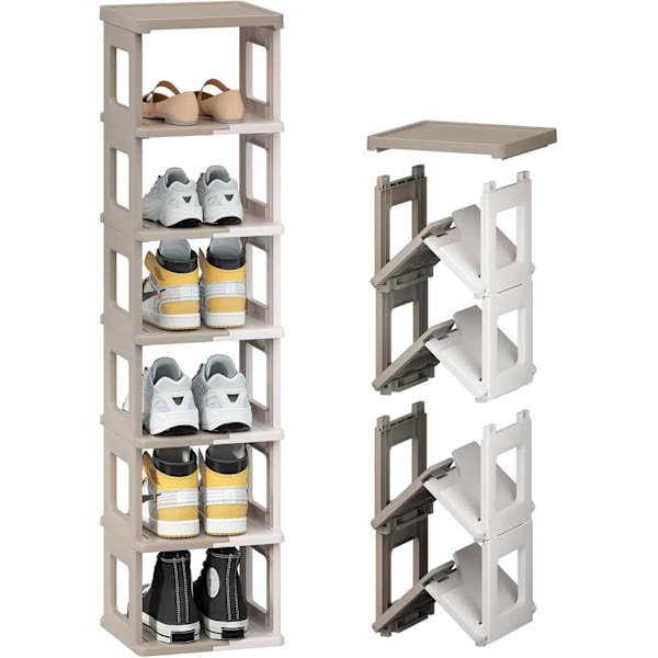 1PCS Shoe Rack - Foldable Shoe Storage and Organisation for Entryway, Assembly-free Shoe Shelf, Space-Saving Shoe Stand