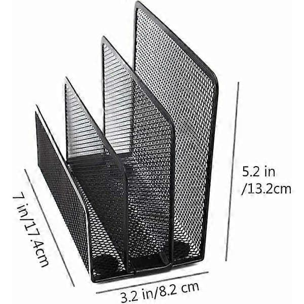 Postkasse med 3 rum, organizer i mesh, til D