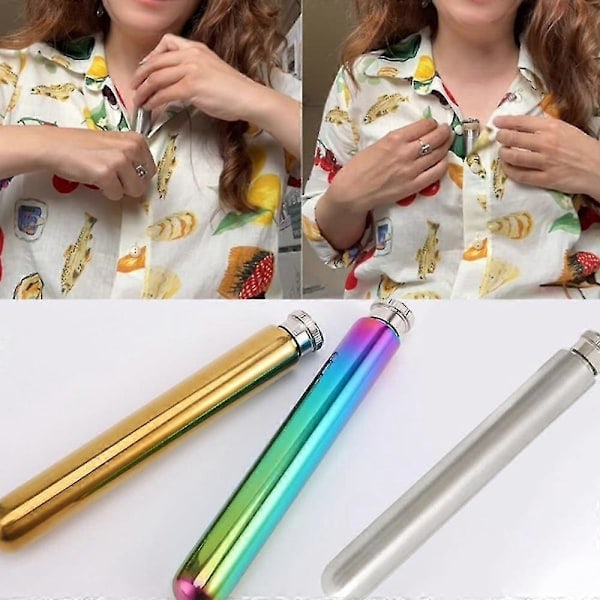 Bodice Chiller Tube, Premium Kannettava Ilmatiivis Metalliputkisäiliö gold