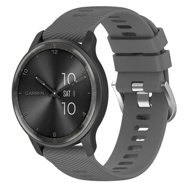 Silikoninen kellon ranneke Garmin Venu 2:lle Dark Grey