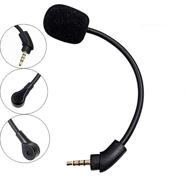 Mikrofon 3,5 mm för Kingston HyperX Cloud Revolver Hörlurar Gaming Mikrofon Headset