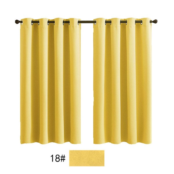 Yellow Blackout Curtains 2 Panels With Grommets For Living Room (Size: 42 * 63 Inch)