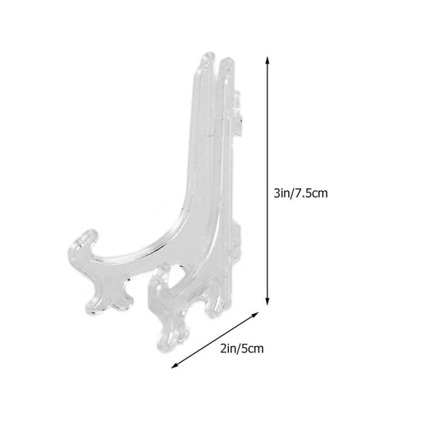 25 stk Klare staffeli Stativ Runde tallerkenstativ Bilder Visningsstativ Transparent tallerkenholder