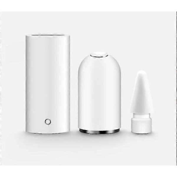 Magnetisk Pen Etui Opladningsadapter Og Spidser Udskiftning Tilbehørssæt Kompatibelt Med Apple Pencil 1. Generation 3 stk. - Hvid