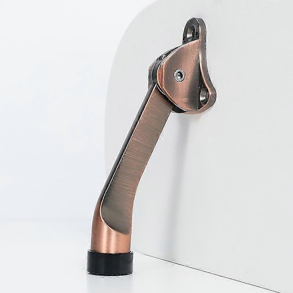 Kickdown Dørstopp Premium Holder Dørstopp Heavy Duty Metall Stativ For Hjem Tyngre Dør Red Bronze