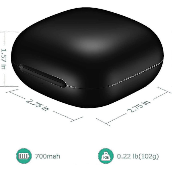 Erstatningsladeetui Kompatibelt med Powerbeats Pro med Bluetooth-paringssynkroniseringsknapp og 700mah innebygd batteri (ikke inkludert Power Beats-ørepropper)