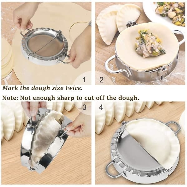 Stor Empanada Maker, 6\" Empanada Maker i Rostfritt Stål, Bakverk, Fickpaj