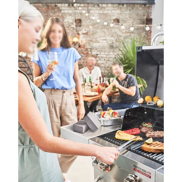 4-pack grillrengöringstegel, pimpsten rengöringsblock för grill kök restaurang flat top grillar rengöring