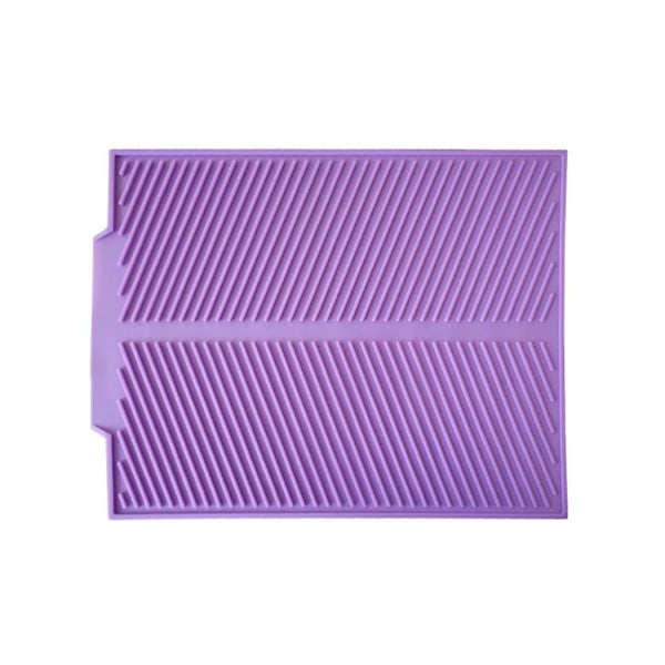 Opvaskemåtte, Silikone Afløbsbakke, Beskyttende, Varmebestandig, Bordplade Purple