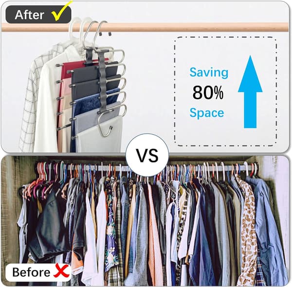 2-pak Closet Multi-Layer Multi-Use Bukseholder Organizer (2-pak)