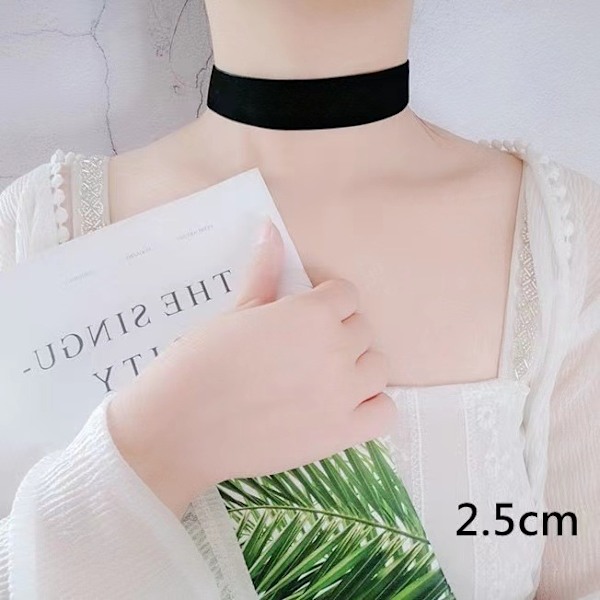 Bohemsk fløyel choker langt bånd sateng blomst krage halskjede sexy svart kamelia choker kostyme smykker tilbehør for kvinner og jenter 7