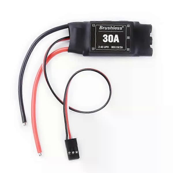 Spesialpris 30A ESC 2-4S børsteløs Rc elektrisk hastighetskontroller med 5V 2A BEC for Rc Multikopter Helikopter