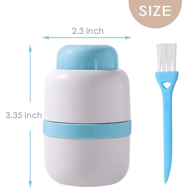 SDIGV Pilledeler, 1/4 Deler, 1/2 Deler Solid Tablettdeler, Skjult Blad, Ideell for å Kutte Vitaminer, Tabletter (Blå) Blue