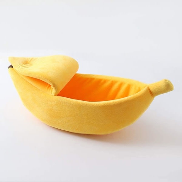 Kattekurv i bananform, gul