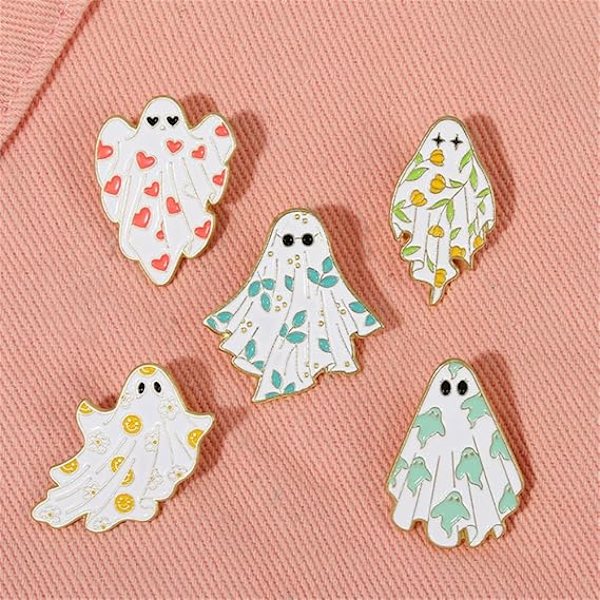 Söta Spöken Emblempinnar Boo-tiful Emblempinnar Halloween Spöklikt Spöken Broscher Lapel Badge Cartoon