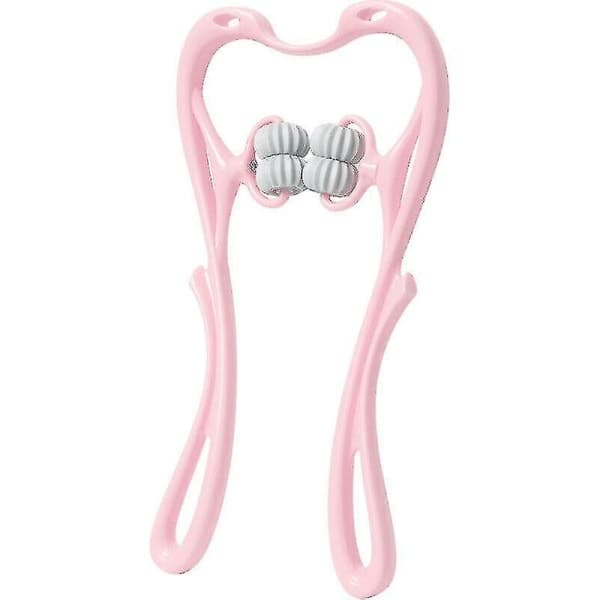 Nackmassage Roller, Färgglad Plast, Axelavslappning Pink