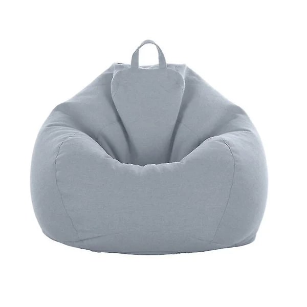 Vaskbar Lazy Sofa Beanbag-Stofftrekk uten fyll 80*90cm grey