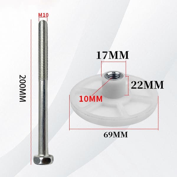 Sopphode Erstatning Kraftig Solid Dørrammefeste for Kjølelager 10cm White 20cm
