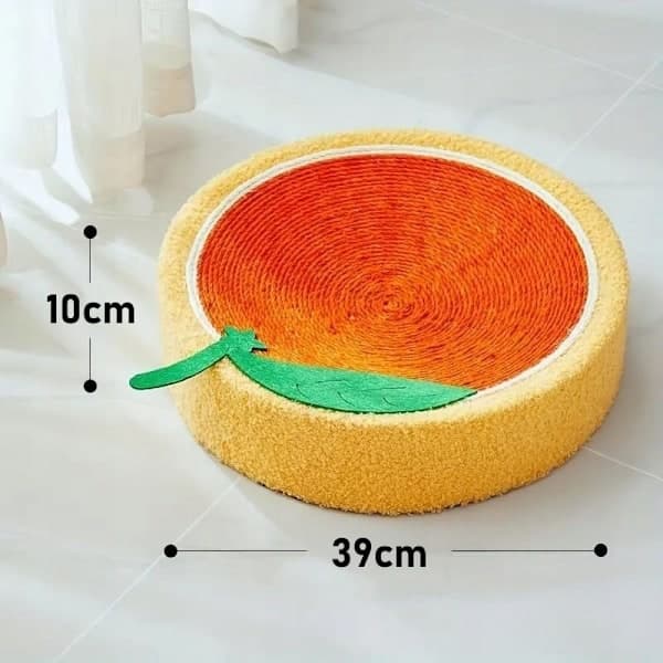 Kissan raapimapuu pyöreä pesä Oranssi 39cm