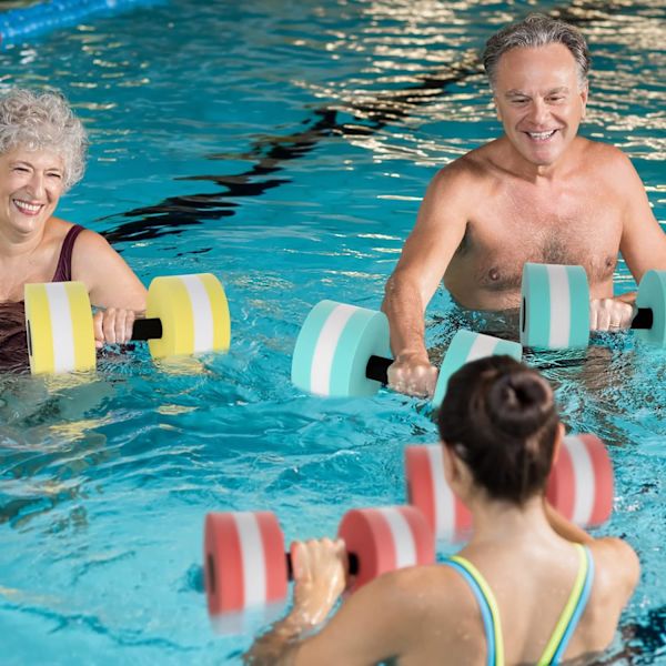 2 st hantelvatten, vattenvikter hantlar lätta vattenaerobics hantlar poolhantlar mjuka simhantlar vatten purple
