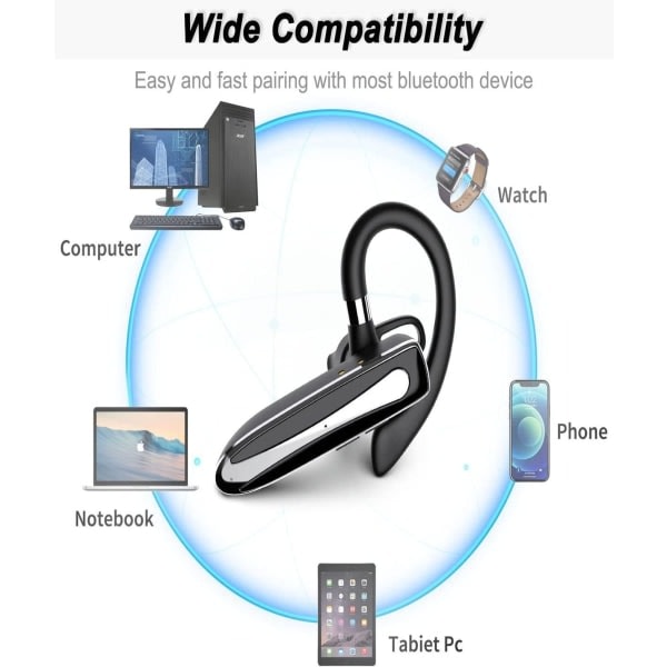 Bluetooth headset med mikrofon handsfree
