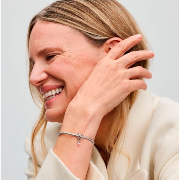 Pandora Tofarget Omsluttet Hjerte Charm S925 Sterling Sølv - 783242C01