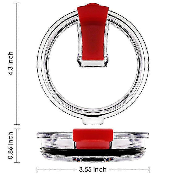3-pack 30oz dricklock läckagesäkra stänksäkra lock för dricksglas och muggar