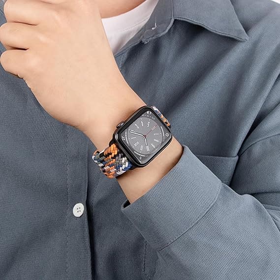 Kompatibel med Apple Watch Rem Elastisk Magnetisk Nylon Rem for iWatch Serie Menn Kvinner Multi Starry 38/40/41mm