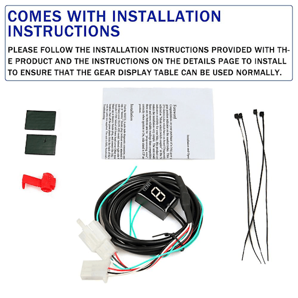 For Honda Vtx 1300 Vtx1300 2003 2004 2005 2006 2007 2008 2009-2011 Motorsykkel Tilbehør 1-6 Gir Display Indikator Hastighetsmåler