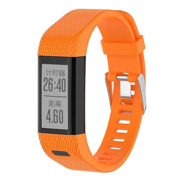 Mjukt klockarmband för Garmin Vivosmart HR+/Approach X10/X40 med installationsverktyg Orange Other Phone Models