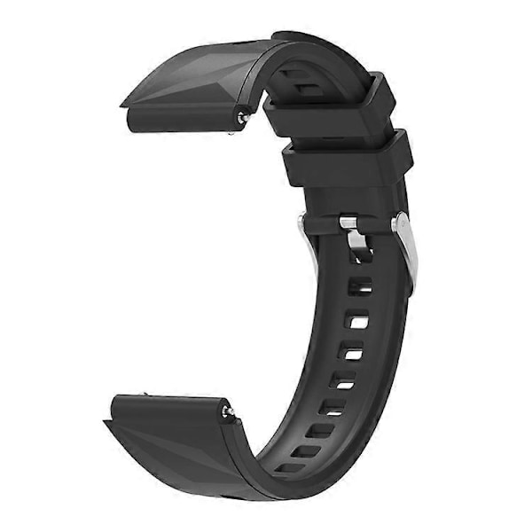 Kompatibel med Huawei Watch GT 5 Pro 42mm / GT 5 41mm Silikonerem 18mm Urrem Udskiftning Black