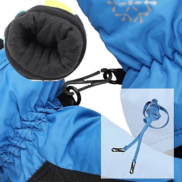Vattentäta Snowboardhandskar för Småbarn, Vinterhandskar för Skidåkning XS