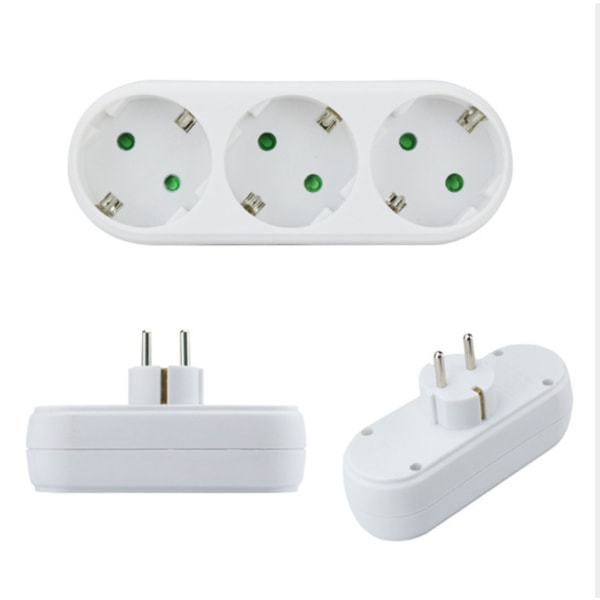 3-Way Outlet Adapter, Multi-Plug Wall or Desktop Outlet