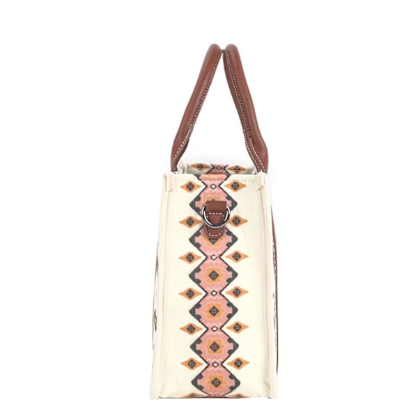 Wrangler Tote Bag Western Väskor för Kvinnor Axelremsväska Boho Aztec Handväskor NY Off-white S
