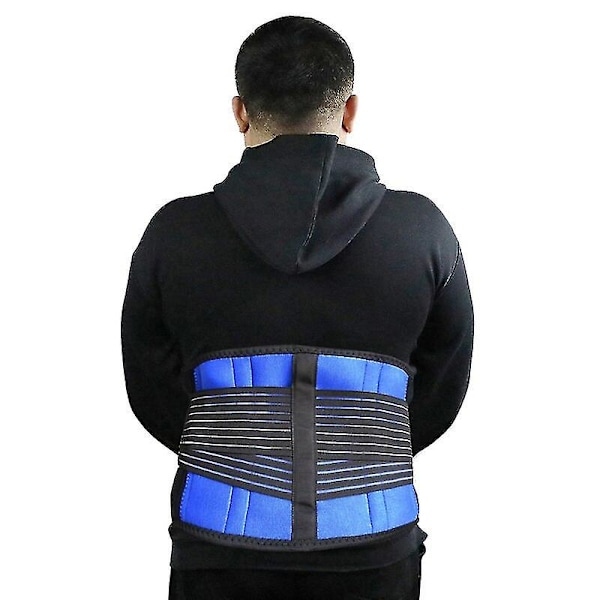 4XL 5XL 6XL Bred Støtte Elastisk Lumbar Ryggstøttebelte Ortopedisk Holdningskorrigerer Midje Smerter Ryggrad Støtte Korsett Kvinner Menn Rygg & Lumbar Støtte C Blue 4xL