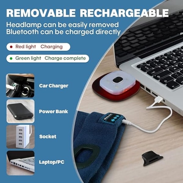 LED lys Bluetooth hue, til camping og løb